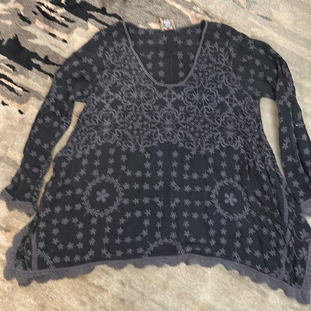 Johnny Was Black Blouse/Top